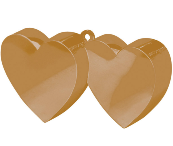 Ballongewicht - Herzen gold